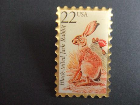 Konijn USA postzegel